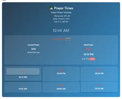 Prayer Salat Time for Confluence — Atlassian plugin
