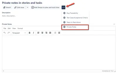 Private Notes — Atlassian plugin