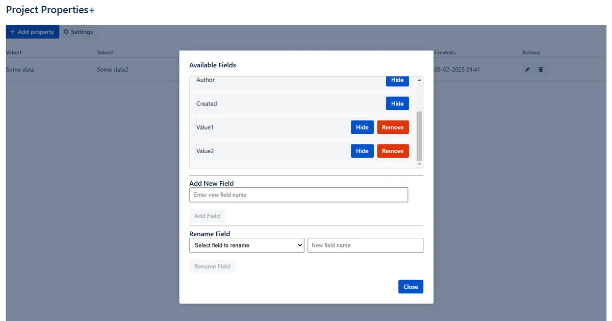 Project Properties & Attributes for Jira — screenshot from the Atlassian Marketplace listing