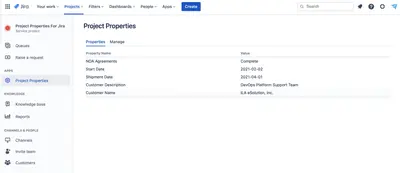 Project Properties for Jira Cloud — Atlassian plugin