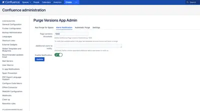 Purge Versions for Confluence — Atlassian plugin
