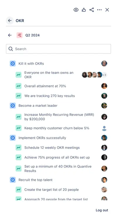 Quantive Results for Jira Cloud — Atlassian plugin