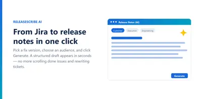 ReleaseScribe AI — Atlassian plugin