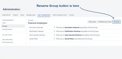 Rename Group in Jira — Atlassian plugin