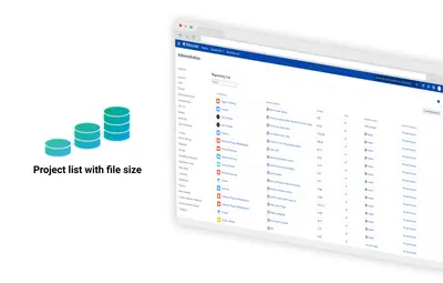 Repository Size List for Bitbucket — Atlassian plugin