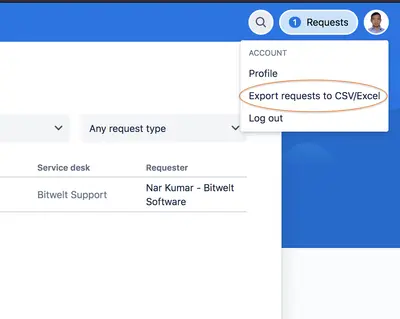 Requests Export for Jira Service Management — Atlassian plugin