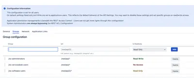 REST-AccessControl for Jira — Atlassian plugin
