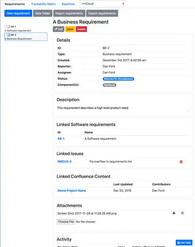 rmCloud - Requirements Management — Atlassian plugin
