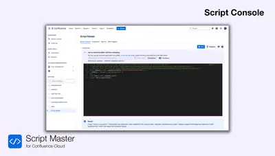 Script Master for Confluence — Atlassian plugin