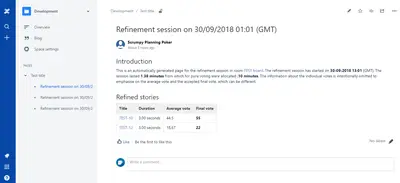 Scrumpy Planning Poker for Confluence — Atlassian plugin