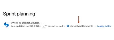 See All Unresolved Comments — Atlassian plugin