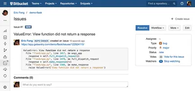 Sentry for Bitbucket — Atlassian plugin