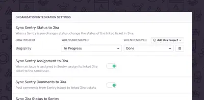 Sentry for Jira — Atlassian plugin