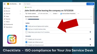 Service Desk Checklists — Atlassian plugin