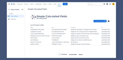 Simple Calculated Fields — Atlassian plugin