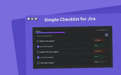 Simple Checklist For Jira — Atlassian plugin