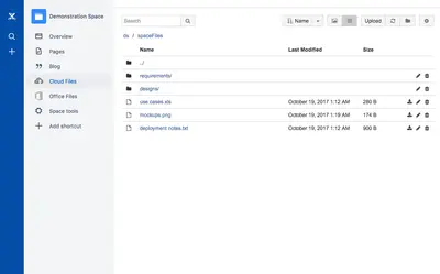 Simple Cloud Files for Confluence — Atlassian plugin