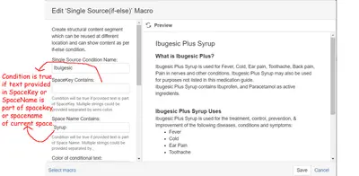 Single Source (if-else condition) Plugin — Atlassian plugin