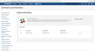 Slack Connector for Confluence Cloud — Atlassian plugin