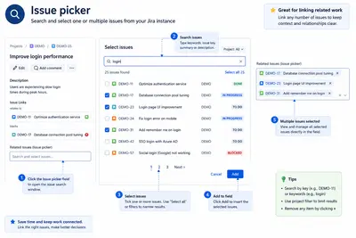 Smart Issue Picker — Atlassian plugin