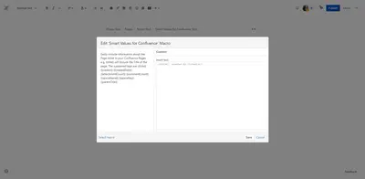Smart Values for Confluence — Atlassian plugin