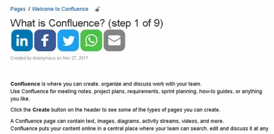 Social Share for Confluence — Atlassian plugin