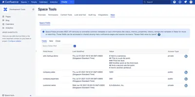 Space Fields for Confluence — Atlassian plugin