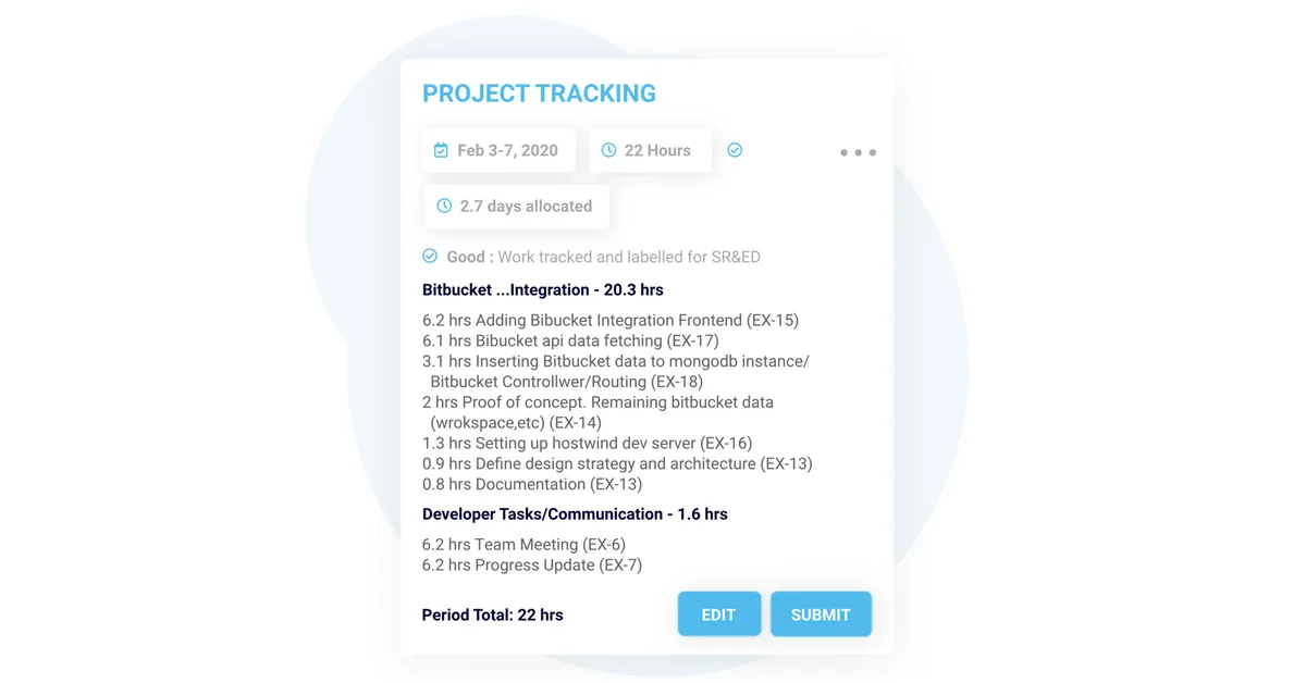SRED.io - SR&ED on Autopilot! — screenshot from the Atlassian Marketplace listing