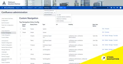 STAGIL Navigation Menus and Themes for Confluence — Atlassian plugin
