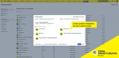 STAGIL Project Creator for Jira — Atlassian plugin