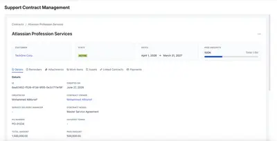 Support Contract Management — Atlassian plugin