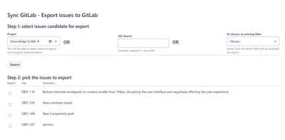 Sync Gitlab — Atlassian plugin