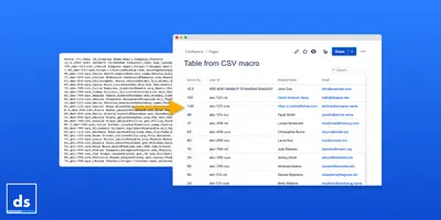 Table from CSV in Confluence — Atlassian plugin