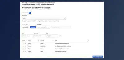 Tabular Combobox Custom Field — Atlassian plugin