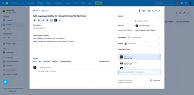 TeamForm for Jira — Atlassian plugin
