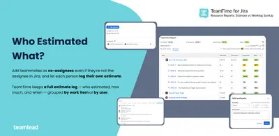 TeamTime | Resource Reports: Estimate vs Worklog SumUp — Atlassian plugin