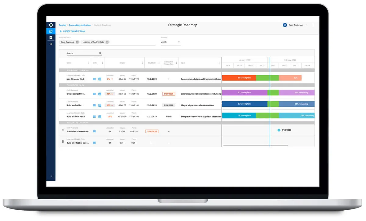 Tenzing — screenshot from the Atlassian Marketplace listing