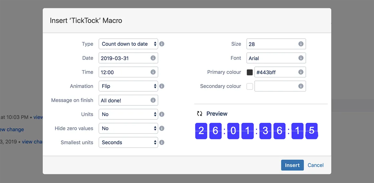 TickTock Timers — screenshot from the Atlassian Marketplace listing