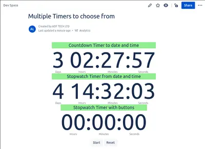 Timers for Confluence Cloud — Atlassian plugin