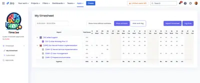 TimeZee - Automated Time Tracking and Approval for Teams — Atlassian plugin