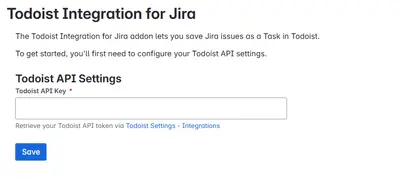 Todoist Integration for Jira — Atlassian plugin