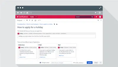 Tooltip for Confluence — Atlassian plugin