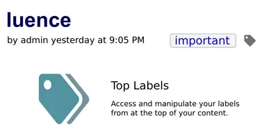 Top Labels — Atlassian plugin