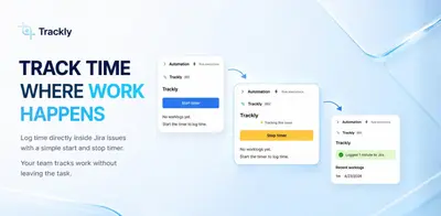 Trackly - Time Tracking & Timesheets for Jira — Atlassian plugin