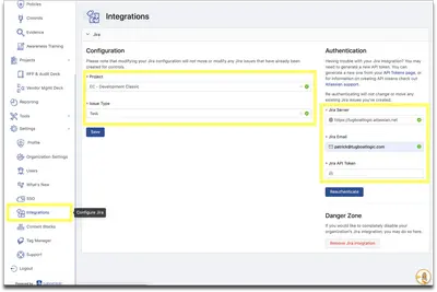 Tugboat Logic Virtual CISO Platform — Atlassian plugin