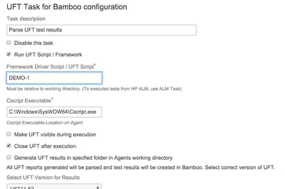 UFT for Bamboo — Atlassian plugin