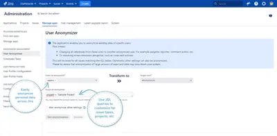 User Anonymizer for Jira (GDPR) — Atlassian plugin