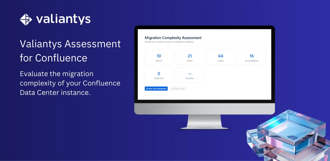 Valiantys Assessment for Confluence — screenshot from the Atlassian Marketplace listing