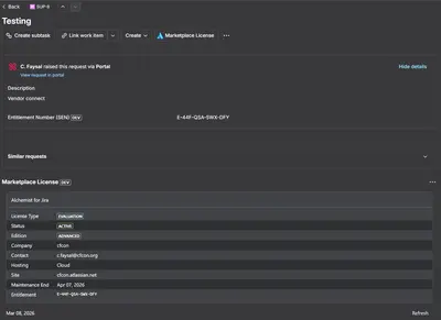 Vendor Connect for JSM — Atlassian plugin