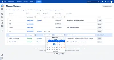 Version Manager for Jira — Atlassian plugin
